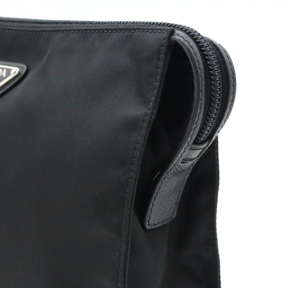Prada Nylon Leather Clutch Bag - Picture 6 of 7